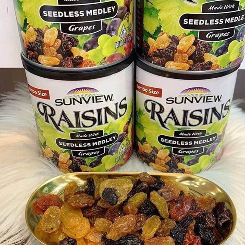 Nho Khô Mỹ Không Hạt Sunview Raisins